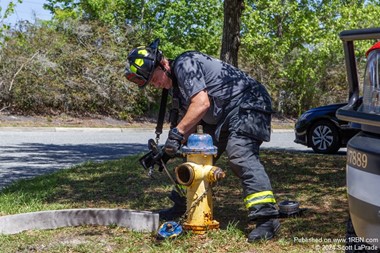 Working the hydrant Line
