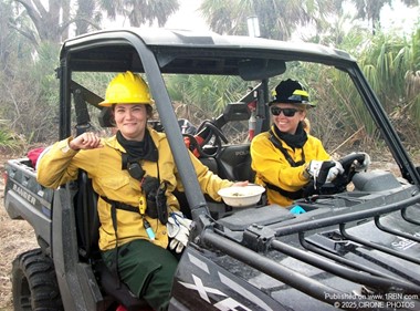 SARAH SCHULTZ AND ALEXIS ANTHONY MEMBERS OF SARASOTA COUNTY BURN MITIGATION TEAM