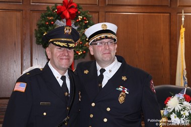 Hasbrouck Heights Police Chief Jeff Werner & Fire Chief Rob Knlobloch