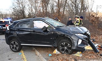 Rollover accident in Waltham