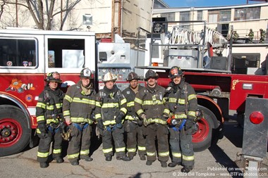 Hackensack Deputy 2 Justin Derevyanik & members of Ladder 1