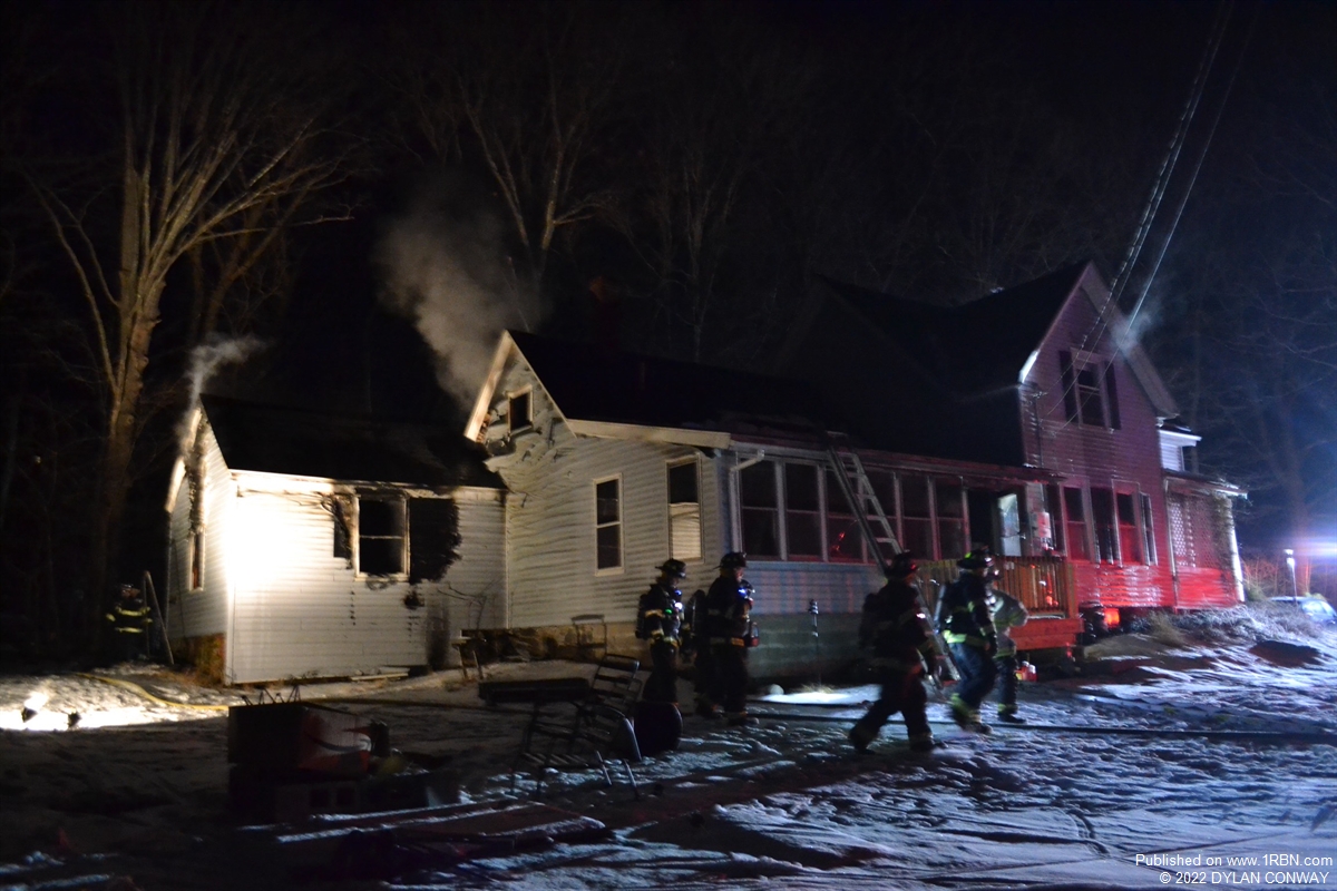 Billerica Firefighters Work in Freezing Temps to Contain House Fire