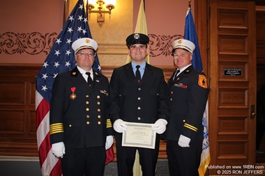 Jersey City Battalion Chief Sean Verdi &  son, Sean Jr.