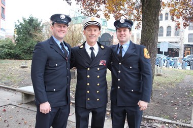 Retired North Hudson Chief of Department Frank Montagne, son, Frank Jr. & Captain Anthony Montagne