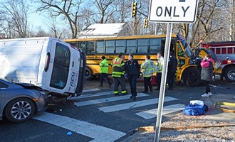 Mass Casualty Incident Involving School Bus in Waltham