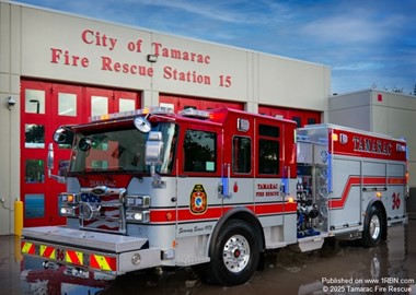 Tamarac Fire Rescue Takes Delivery of New Engine 36