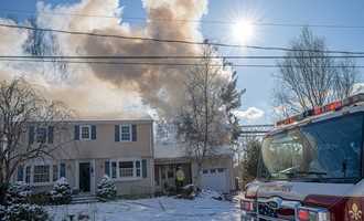 Shed Fire Spreads to Home in Newington