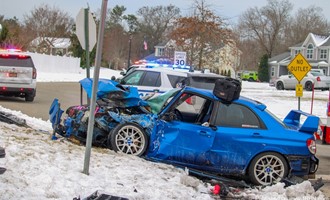 MVA with Car Fire in Yaphank