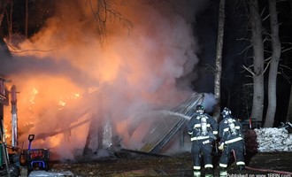 Canterbury Blaze Destroys Barn