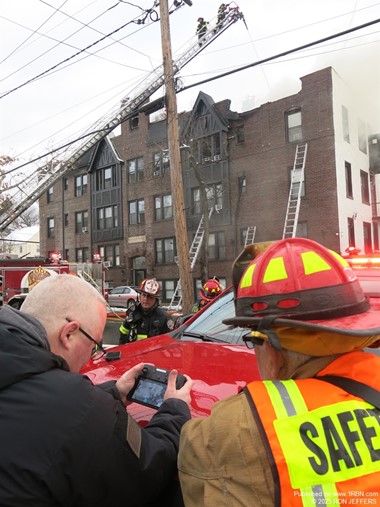 First responders at Palisade Av. Fire