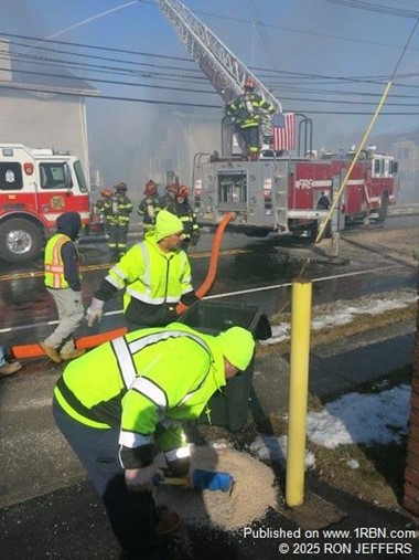 Leonia DPW employees protect first responders