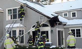 3 Alarm Fire on Montvale Rd. in Weston