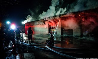 Multiple Calls For Heavy Fire In A Garage On Delaware Avenue