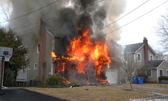 Tenafly Firefighters Battle Heavily Involved House Fire