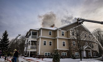 Off Duty Firefighters Spring Into Action Evacuating Residents From Apartment Building Fire