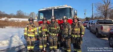 Circleville Firefighters Assist Pine Bush at Morning Fire