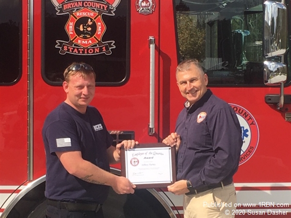 Bryan County Emergency Services Announces “Employee of the Quarter”