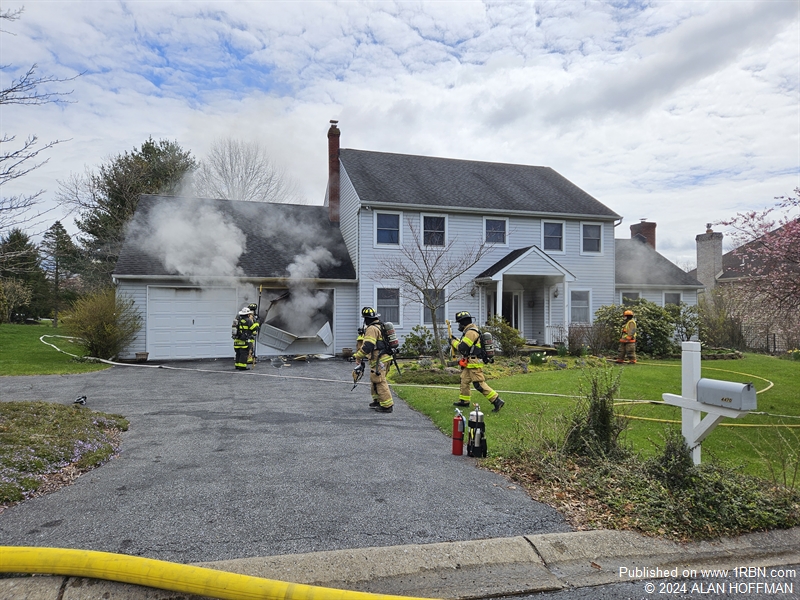 Working Garage Fire In Lower Macungie Twp.