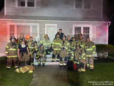 Firefighters from Stone Harbor and Avalon