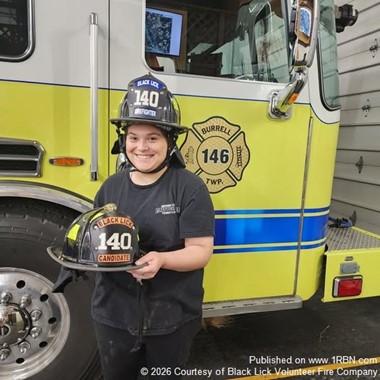 Laney-Froum Earns Firefighter Shield
