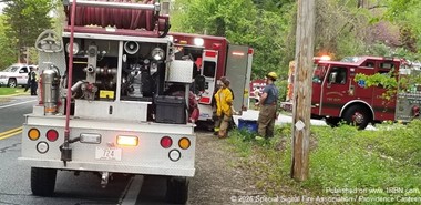 Canteen 4 Responds to Second Alarm Brush Fire in Glocester