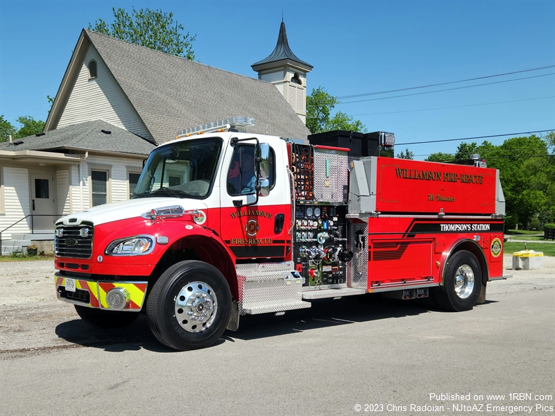 Williamson Fire Rescue Places Two Water Tenders In Service