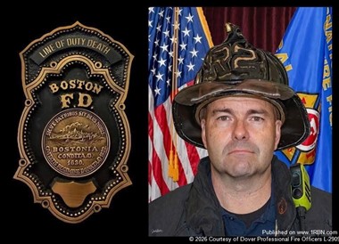 Dover Fire Officers Honor Fallen Boston Firefighter Bobby Kilduff
