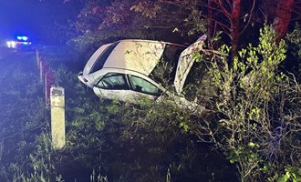 Driver Injured in Single-Vehicle Crash on Southern Avenue