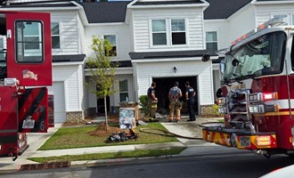 Quick Fire Attack Limits Damage at Townhome in Harmony Subdivision