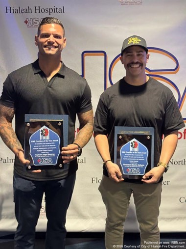 Hialeah Fire Department Honors Two EMS Leaders