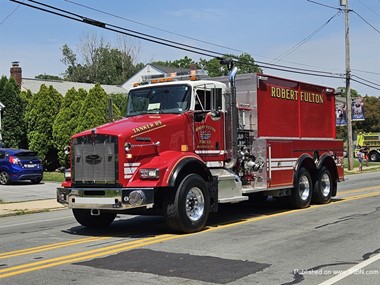 Tanker 89 of the Robert Fluton Fire Company