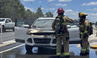 Quick Response Contains Vehicle Fire Near Hospital, Lanes Closed