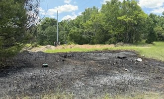 Quick Response Stops Brush Fire Sparked by Drone Crash
