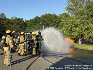 Waldoboro Fire Department Hosts Propane Fire Suppression Training