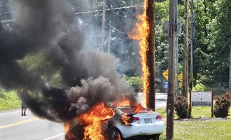 Car Fire In Lower macungie Township