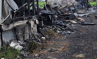 Crews Battle Major Mobile Home Fire Amid Delays and Secondary Incident