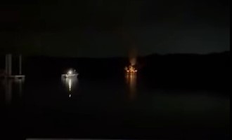 Marine Operations Supported Island Brush Fire in Lyme