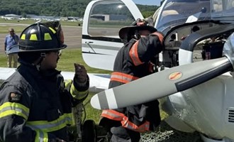 Small Plane Crashes Into Fence at Danbury Airport