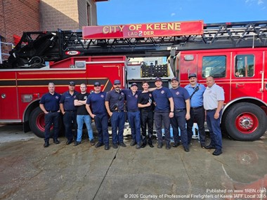 FF/AEMT Luke Petrovich Receives Permanent Helmet Shield