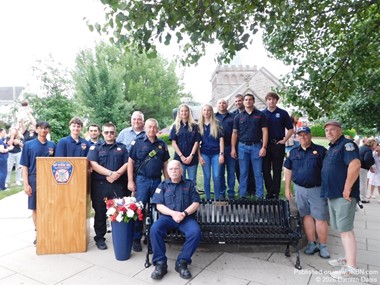 Rutherford dedicates bench of fallen ex- chief.