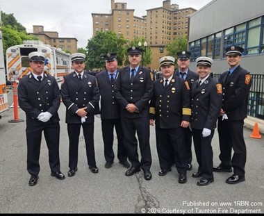 Taunton Firefighters Attend Funeral for Fallen Boston Firefighter
