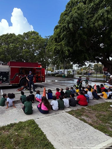 Engine 5 Inspires Future Firefighters at School Career Day