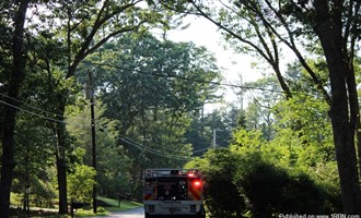 Duxbury Fire was busy dealing with multiple outside utility calls.