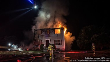 Chopmist Hill Crews Provide Mutual Aid at Coventry House Fire