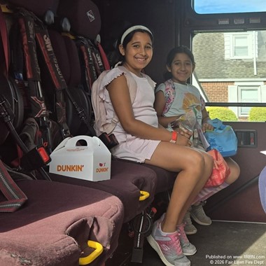 Fire Engine Arrival Turns Heads at Warren Point School