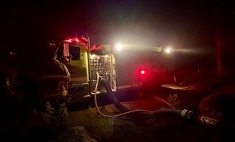 Mutual Aid Crews Establish Water Shuttle During Ellsworth Fire
