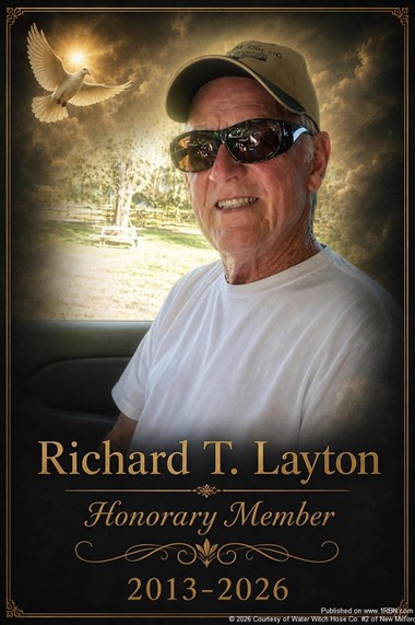 Fire Company Announced Passing of Honorary Member