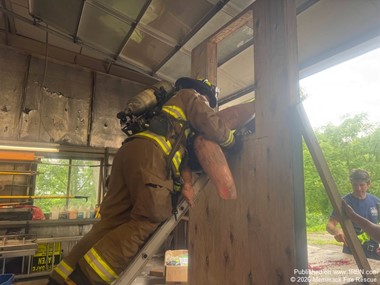 Merrimack Fire Recruits Train in Ladder Operations, Bailout, and CPR Skills