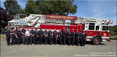 Marblehead Fire Department Honors James Devine, Jerry Tucker, and Harry Christensen