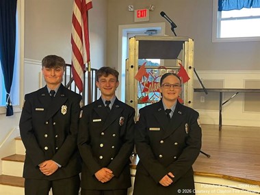 Clayton Fire Company Added Three Certified Firefighters